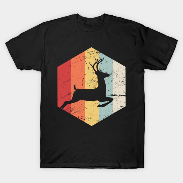 Retro 70s Deer T-Shirt by MeatMan